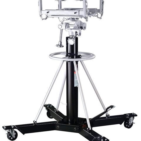 Omega 42003 Black Telescopic Transmission Jack - 1 Ton Capacity