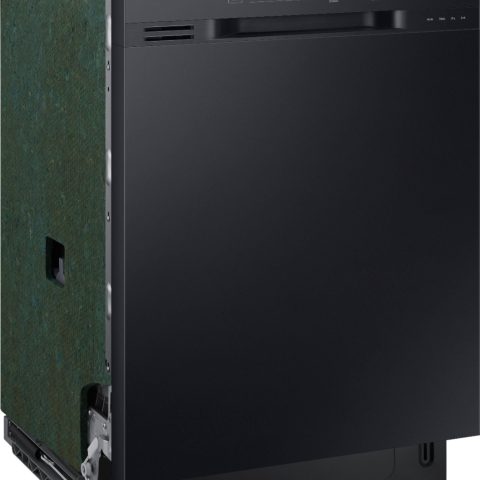 Samsung - 24" Front Control Built-In Dishwasher - Black