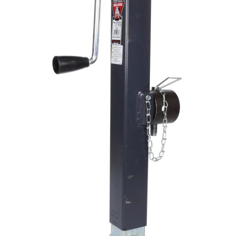 BULLDOG 190758 Square Trailer Jack, Side Mount, 8,000 lbs. Support Capacity, Sidewind, Weld-On, 15 Inch Travel