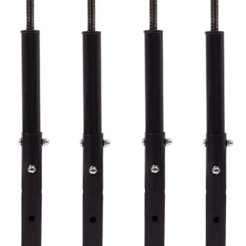Akron Products Adjustable Floor Jack (Model C-3), Akron Jacks Floor Jacks, Telescoping Jack for Temporary Support, Size Range 1'7''-3' (Fоur Расk)
