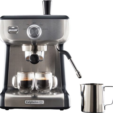 Calphalon 2090382 - Temp IQ Espresso Machine With Steam Wand - Stainless Steel