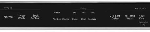 Whirlpool - 24" Built-In Dishwasher - Stainless steel