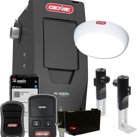 Genie 6172H-O Wall Mount Smart Garage Door Opener with Aladdin Connect, Wall Mounted Compact Space Saving Opener