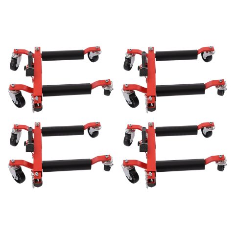 Miumaeov Wheel Dolly Car Skates Vehicle Positioning Hydraulic Tire Jack Truck Trailer Pick Up Dolly Foot Pedal, 1500lbs (2 Pack)