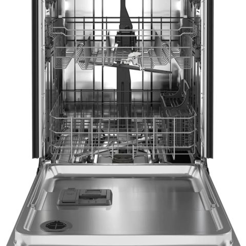 Whirlpool - 24" Top Control Built-In Dishwasher with Stainless Steel Tub, Large Capacity, 3rd Rack, 47 dBA - Black