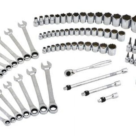Blackhawk By Proto 978275 Drive Combination Set Containing 3/8-Inch and 1/2-Inch Sockets, 75-Piece