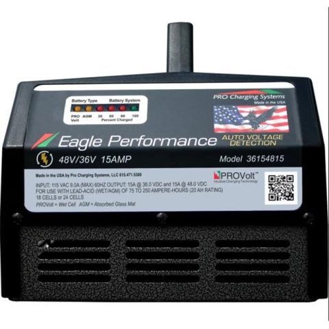 48V 15A Portable Eagle Charger for Club Car with Onboard Computer