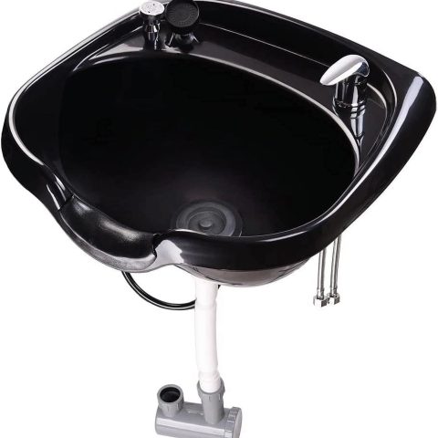 AW Hair Basin Sink Shampoo Bowl CUPC Certified Vacuum Breaker Sprayer Neck Rest Beauty Salon Equipment for Home Barbershop