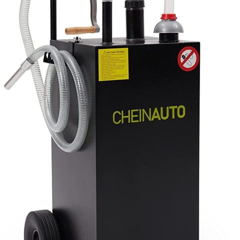 30 Gallon Gas Caddy with Pump Portable Fuel Storage Tank Gasoline Diesel Fuel for Car, Lawnmower, ATV, Boat, Motorcycle