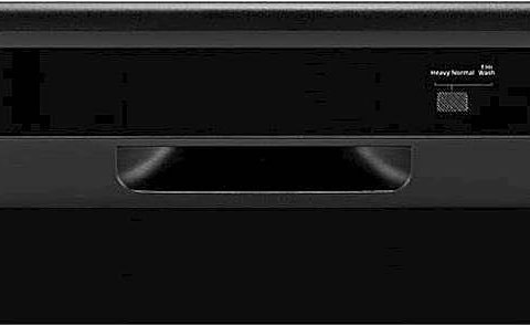 Whirlpool - 24" Front Control Built-In Dishwasher with 1-Hour Wash Cycle, 55dBA - Black