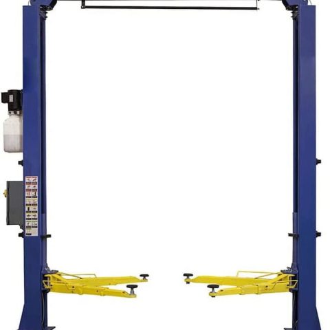 HPDAVV 9,000 LB Two Post Overhead Auto Hoist Clear Floor Car Lift / 2 Post Lift Car Auto Truck Hoist - Auto Car Lift - Adiustable Lift Pads and Adapters