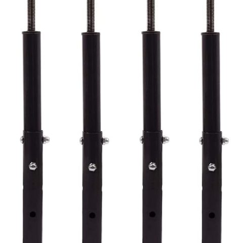 Akron Products Adjustable Floor Jack (Model C-3), Akron Jacks Floor Jacks, Telescoping Jack for Temporary Support, Size Range 1'7''-3' (Fоur Расk)