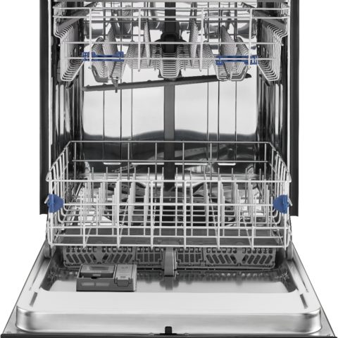 Whirlpool - 24" Built-In Dishwasher - Black stainless steel