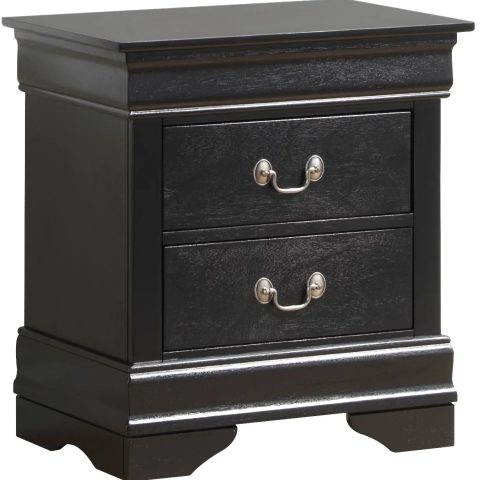 CoSoTower Glory Furniture Louis Phillipe G3150-N Nightstand , Black