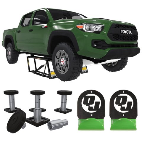 QuickJack 7000TLX -7,000lb Capacity -Extended-Length Portable Car Lift Bundle with 110V Power Unit