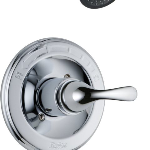 Delta Faucet Classic Bathtub Faucet Set, Shower Faucet Set, Delta Shower Trim Kit, Tub and Shower Faucet Combo, Chrome T13420-PD (Valve Not Included)