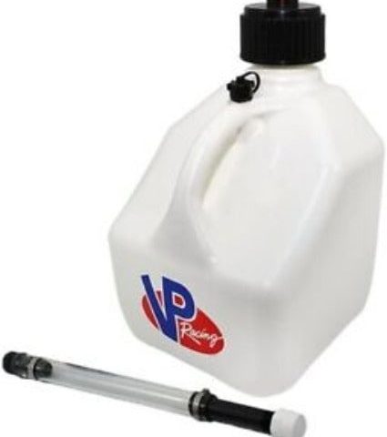 VP 4172 + 3046B 3 Gallon White Portable Utility Jug Container With Container Hose - Quantity of 3