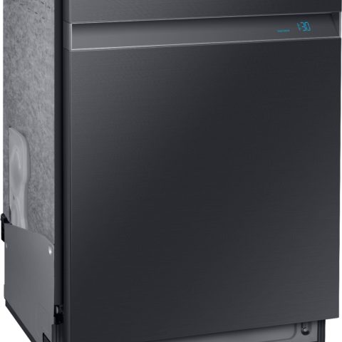 Samsung - Linear Wash 24" Top Control Built-In Dishwasher with AutoRelease Dry, 39 dBA - Black stainless steel