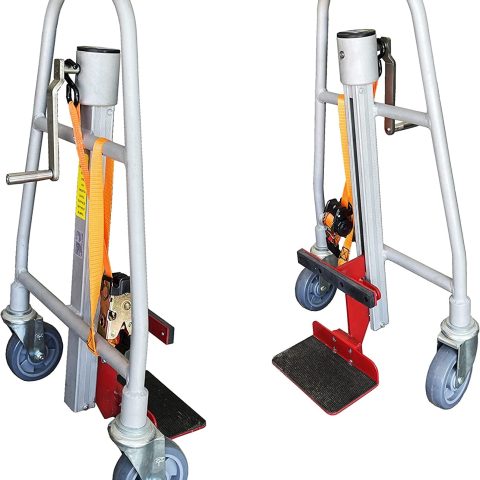 Manual Furniture Mover (Set of 2), 1100 lb. Cap, Aluminum, 12" Lift Height, Machinery Mover