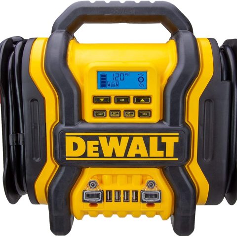 DEWALT DXAEPS14 1600 Automotive Jump Starter/Power Station with AC Power Inverter, Digital Compressor